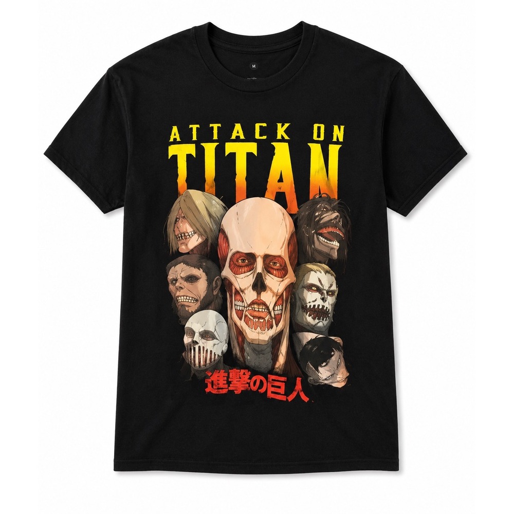 Ripple Junction Attack on Titan Shirt Small Black Final Season Anime Cotton Tee